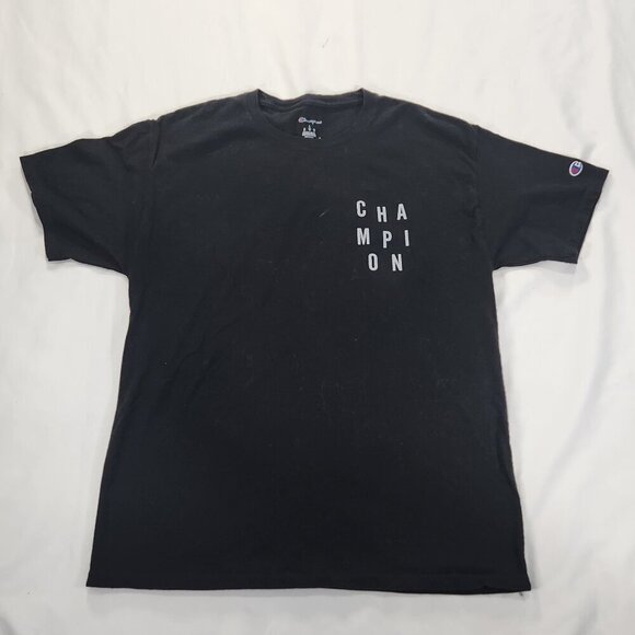 Champion Black T Shirt Large - Picture 2 of 7